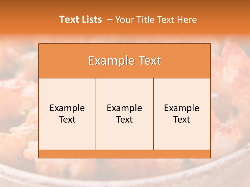Meal Sea Food Starter PowerPoint Template