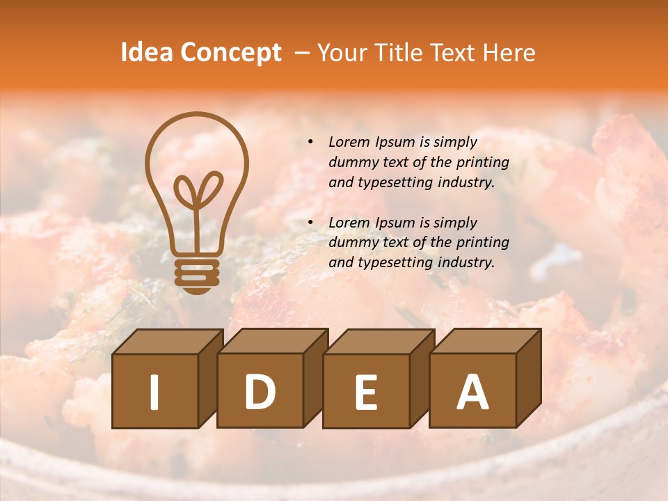 Meal Sea Food Starter PowerPoint Template