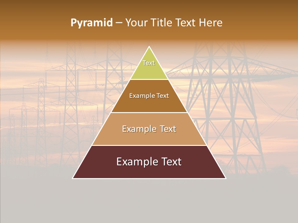 Tower Voltage Transmission PowerPoint Template