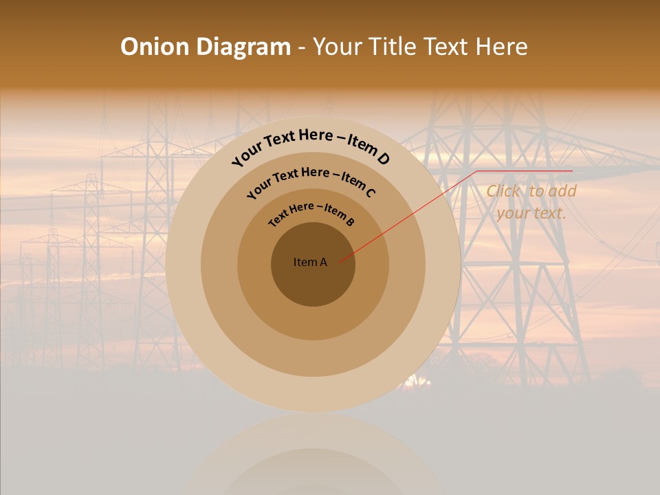 Tower Voltage Transmission PowerPoint Template