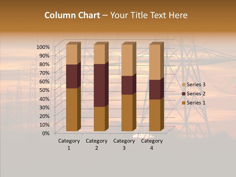 Tower Voltage Transmission PowerPoint Template