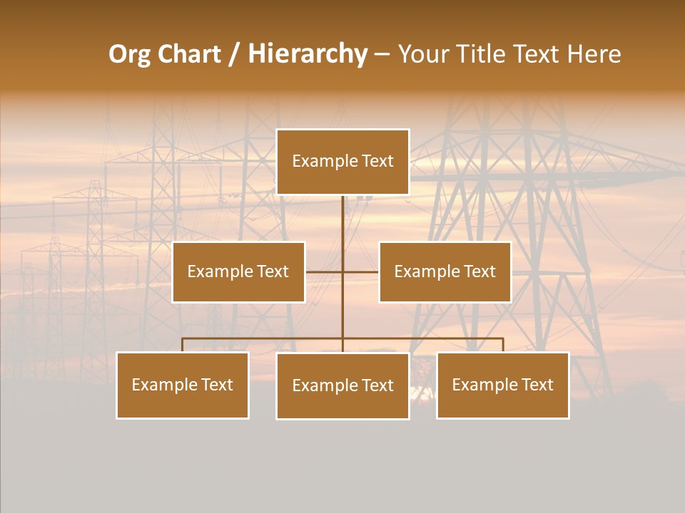 Tower Voltage Transmission PowerPoint Template