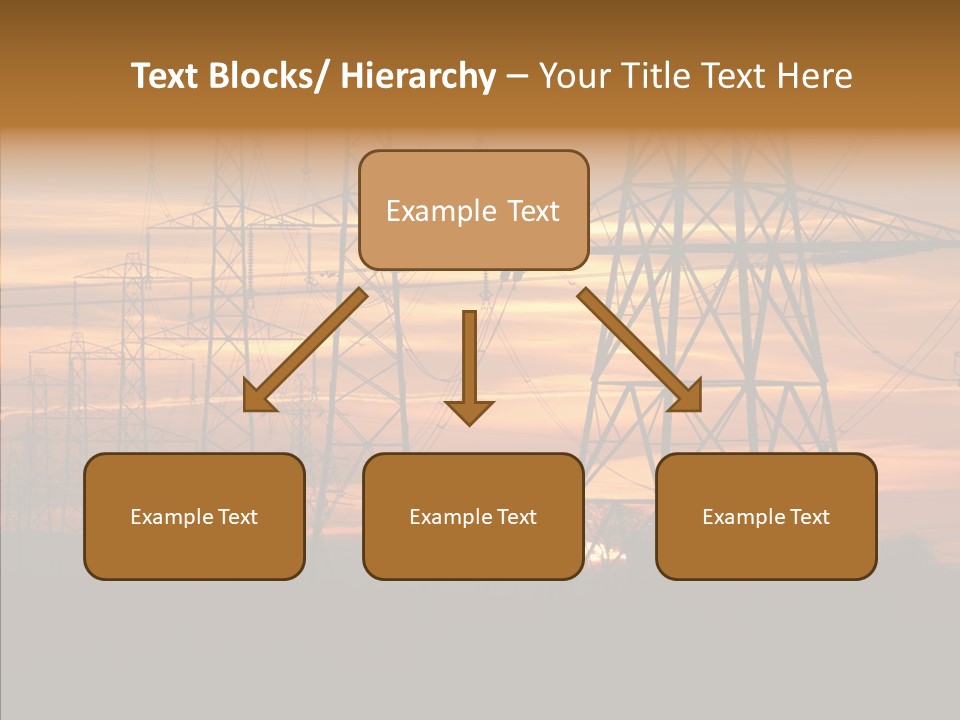 Tower Voltage Transmission PowerPoint Template