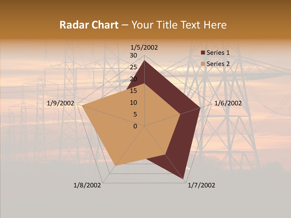 Tower Voltage Transmission PowerPoint Template