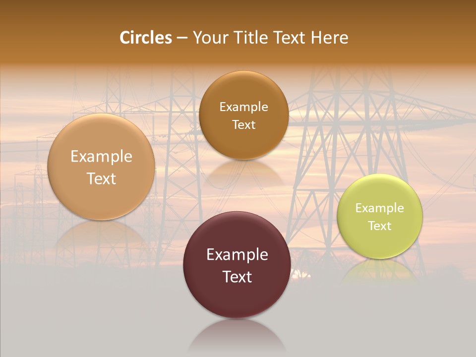 Tower Voltage Transmission PowerPoint Template