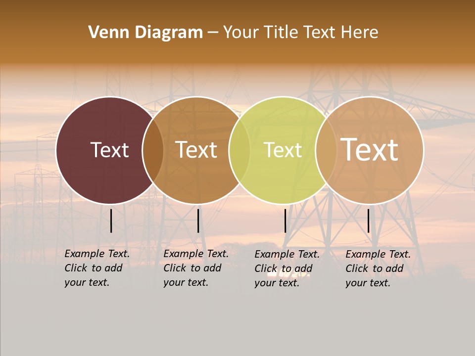 Tower Voltage Transmission PowerPoint Template