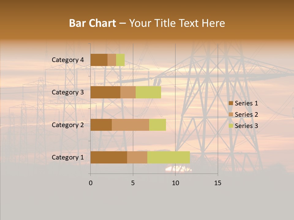 Tower Voltage Transmission PowerPoint Template
