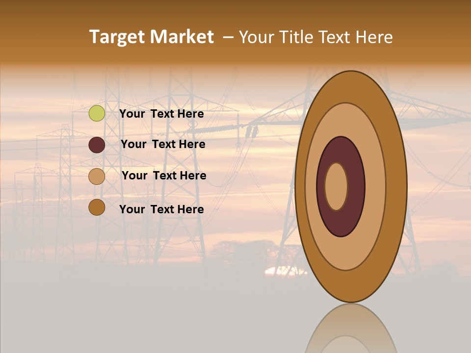 Tower Voltage Transmission PowerPoint Template
