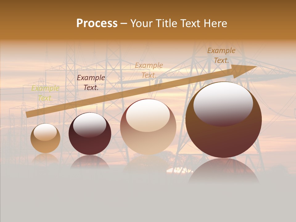 Tower Voltage Transmission PowerPoint Template