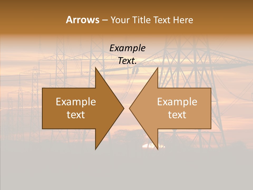 Tower Voltage Transmission PowerPoint Template