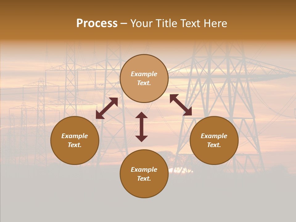 Tower Voltage Transmission PowerPoint Template