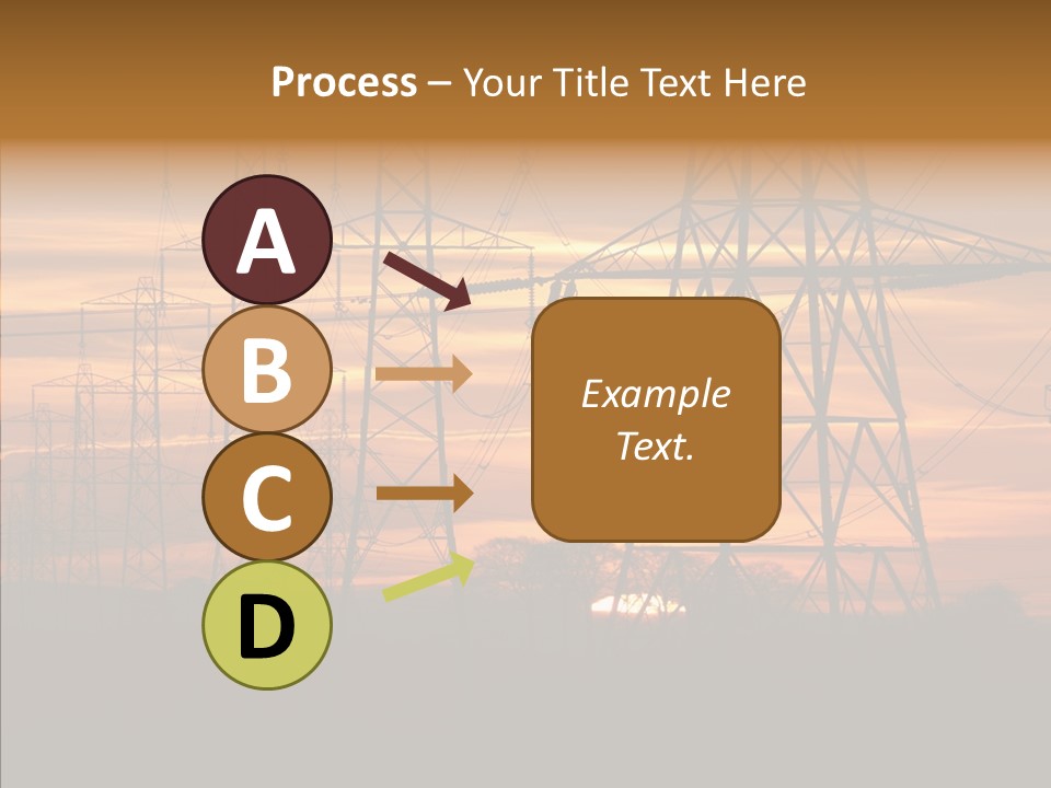 Tower Voltage Transmission PowerPoint Template