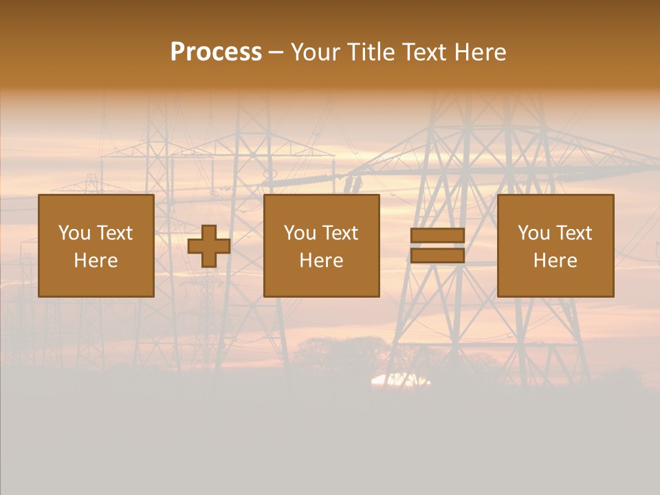 Tower Voltage Transmission PowerPoint Template