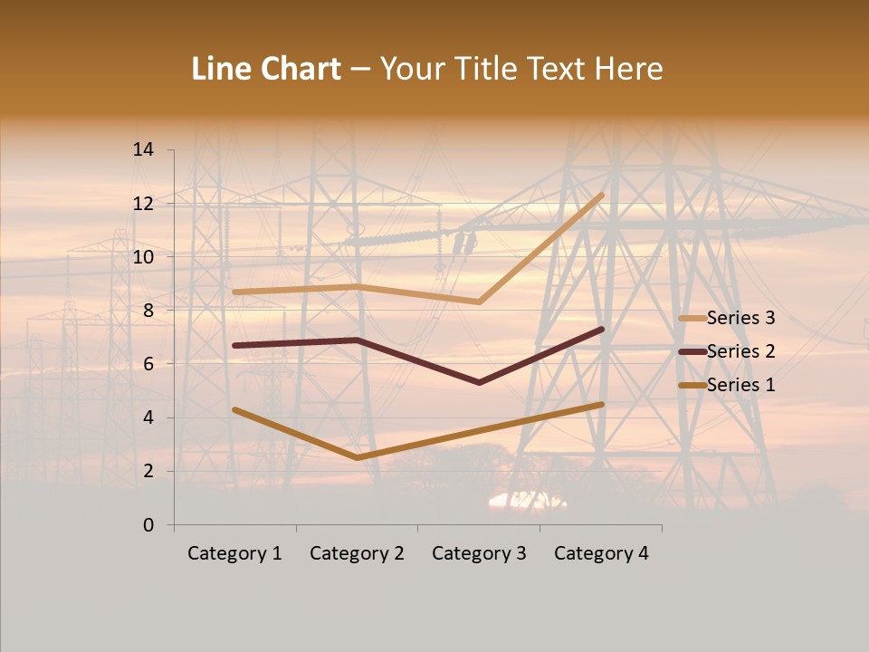 Tower Voltage Transmission PowerPoint Template