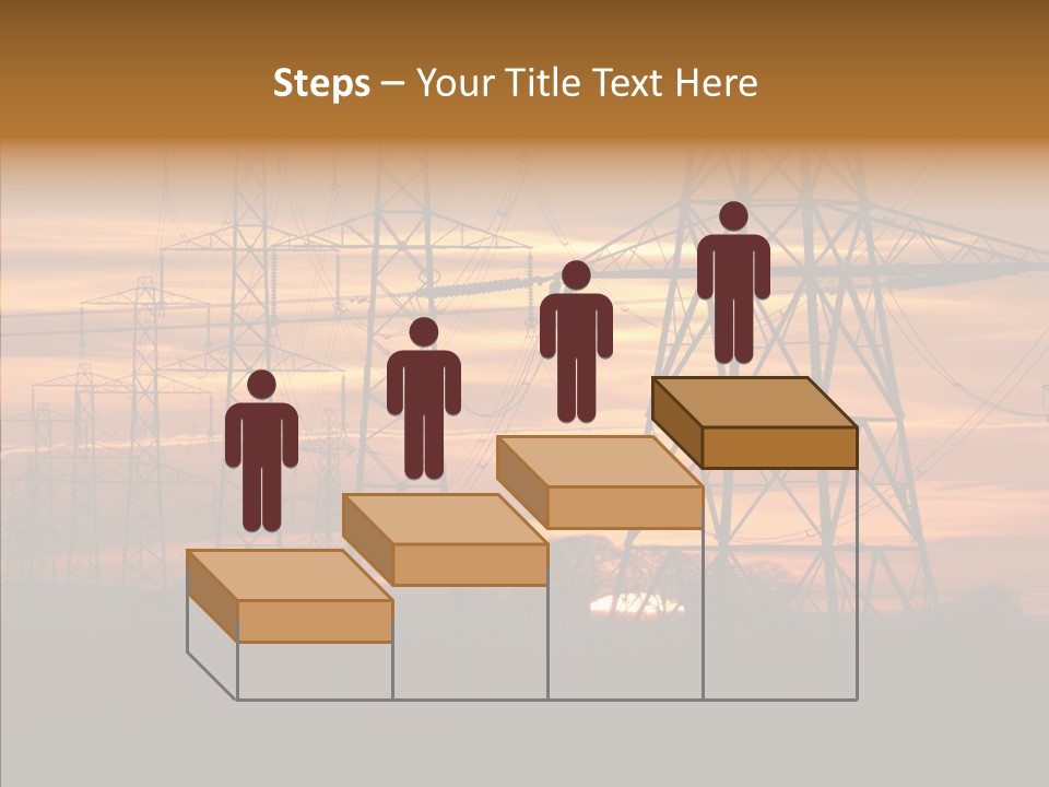 Tower Voltage Transmission PowerPoint Template
