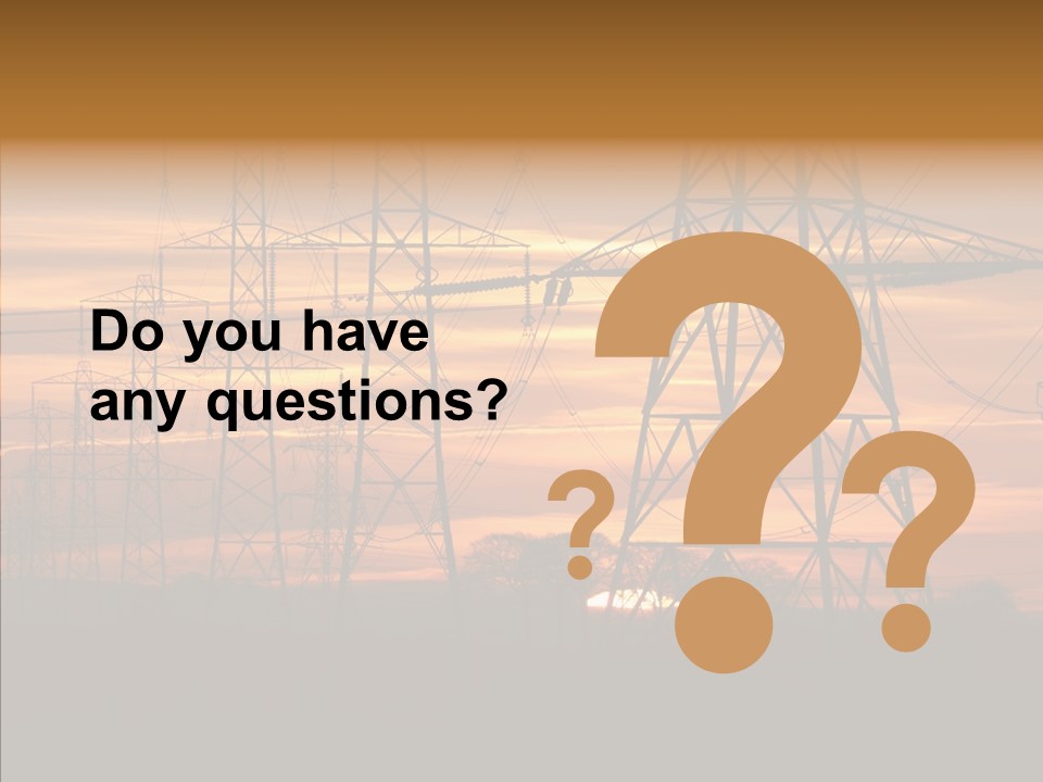 Tower Voltage Transmission PowerPoint Template