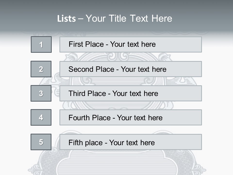 Tattoo Form Symmetry PowerPoint Template