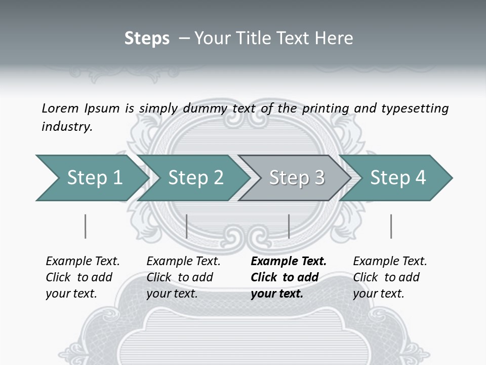Tattoo Form Symmetry PowerPoint Template