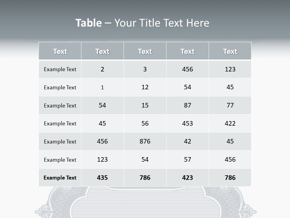 Tattoo Form Symmetry PowerPoint Template