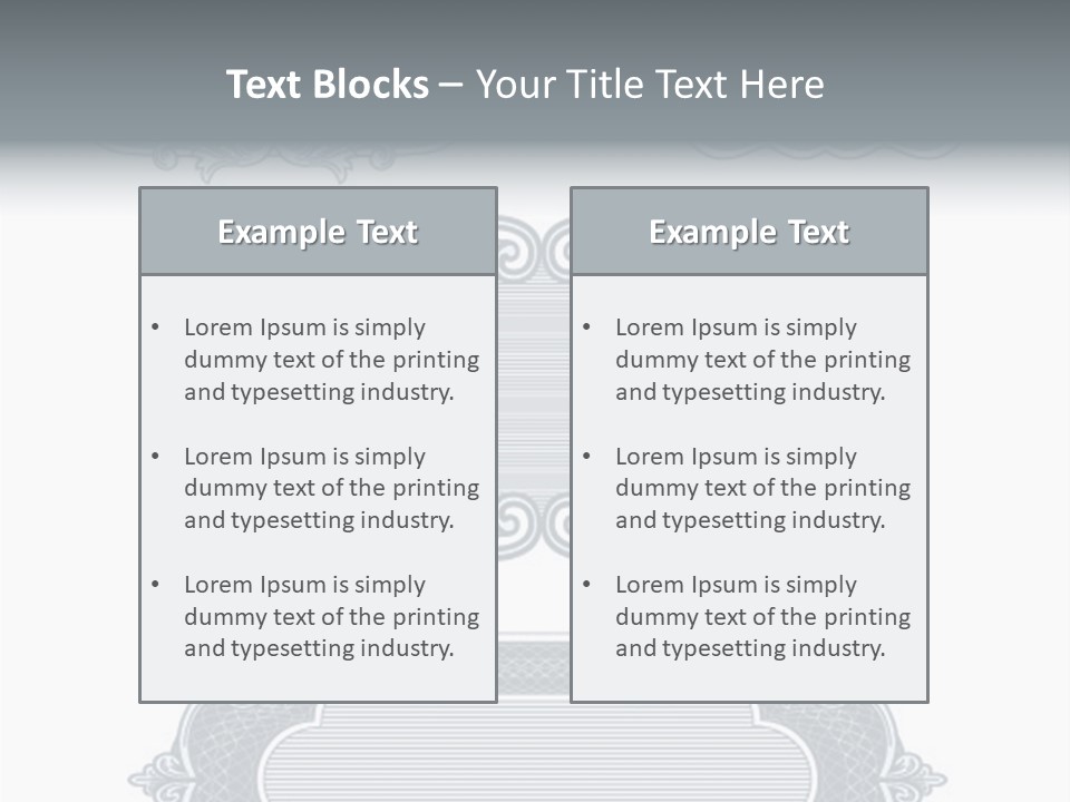 Tattoo Form Symmetry PowerPoint Template