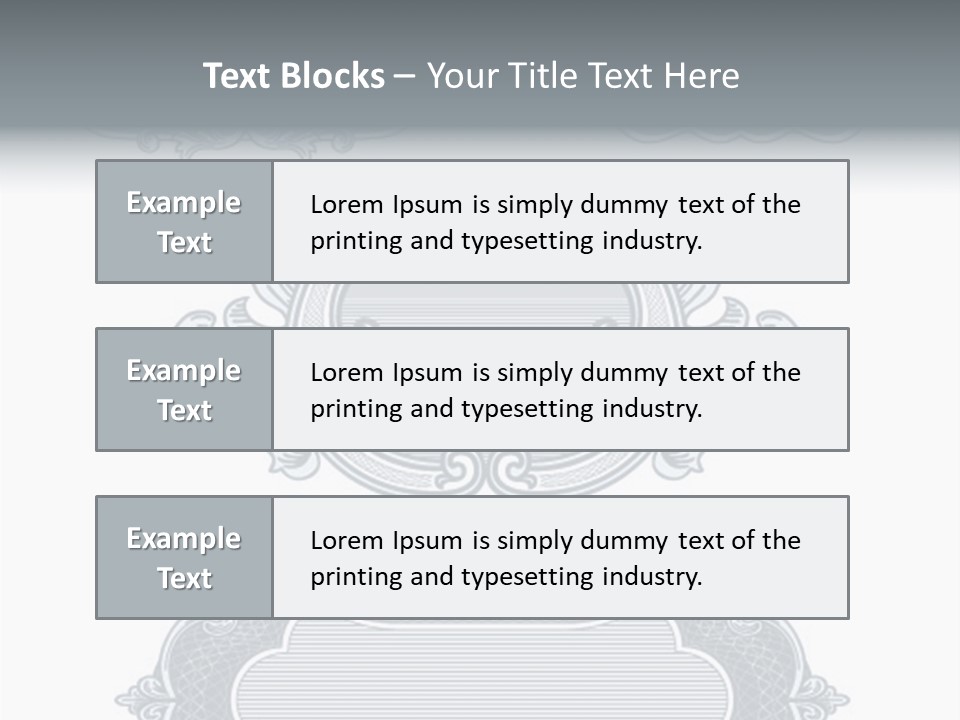 Tattoo Form Symmetry PowerPoint Template