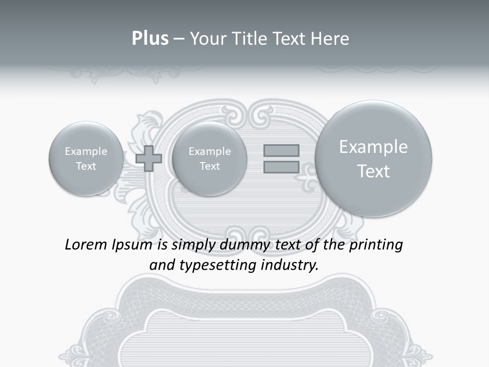 Tattoo Form Symmetry PowerPoint Template