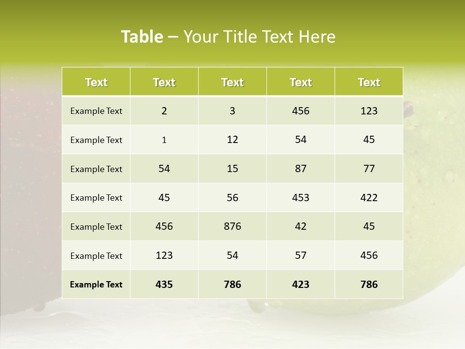 Health Recipe Diet PowerPoint Template