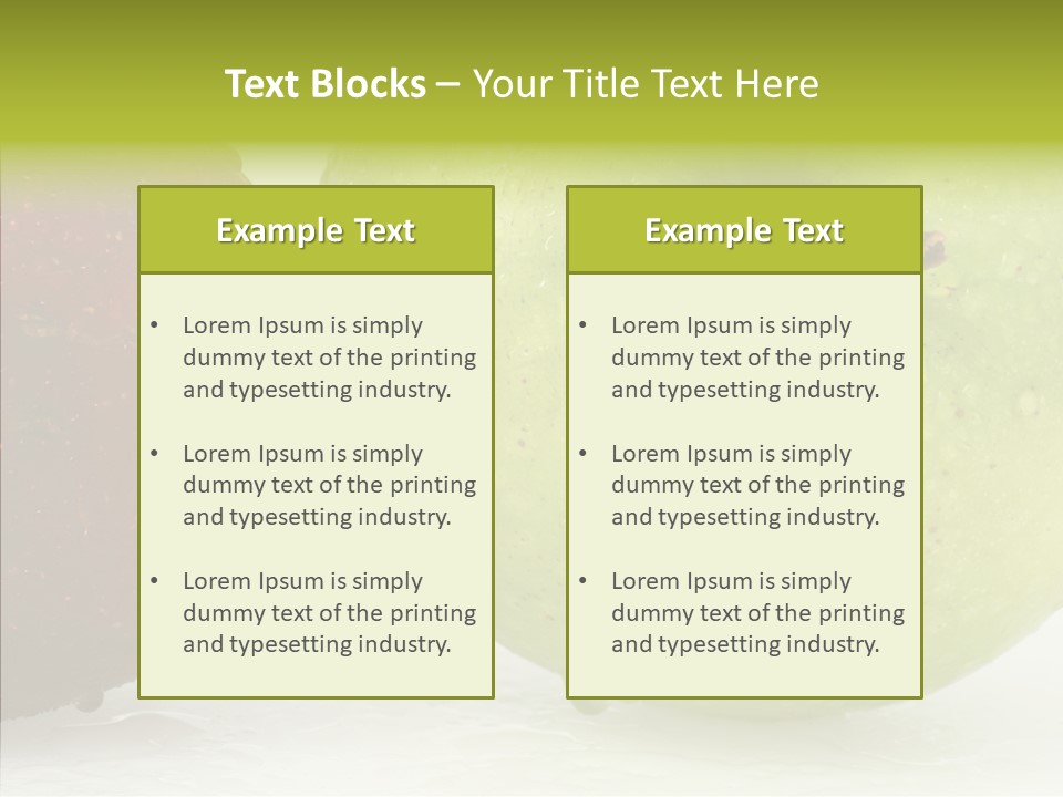 Health Recipe Diet PowerPoint Template