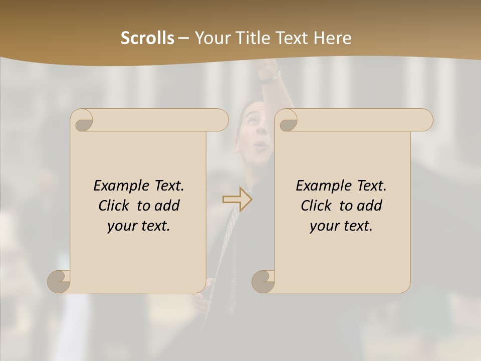 Graduation Women Teenager PowerPoint Template