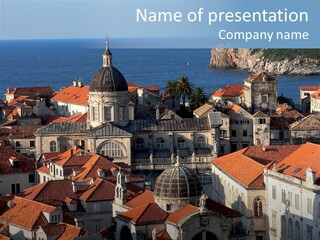 Roof Europe Dubrovnik PowerPoint Template