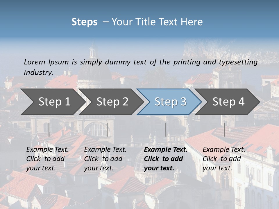 Roof Europe Dubrovnik PowerPoint Template