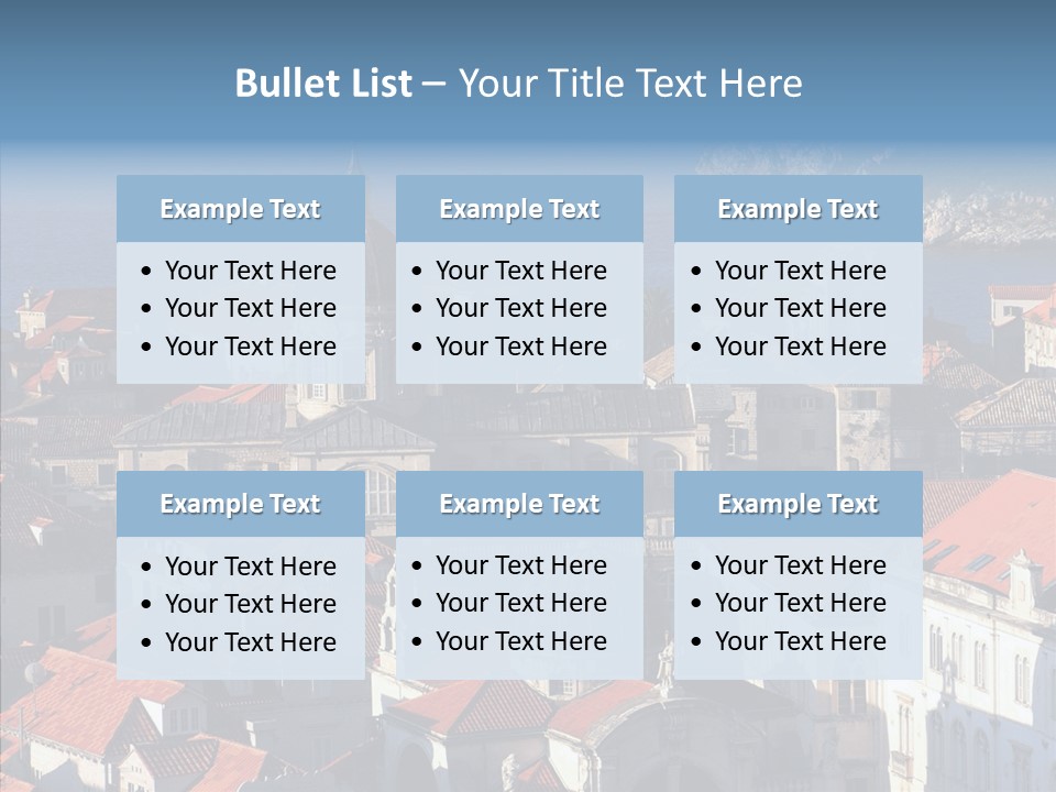 Roof Europe Dubrovnik PowerPoint Template