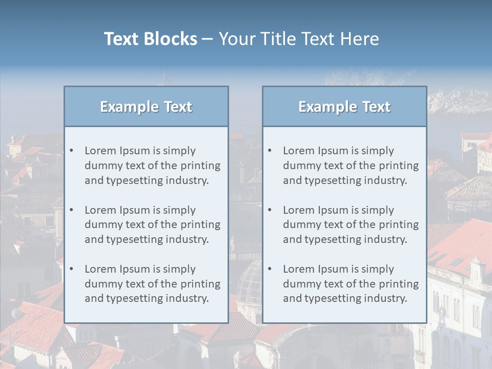 Roof Europe Dubrovnik PowerPoint Template