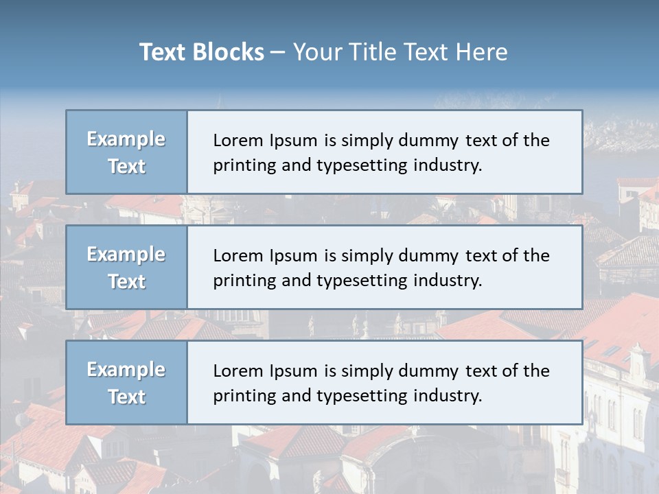 Roof Europe Dubrovnik PowerPoint Template