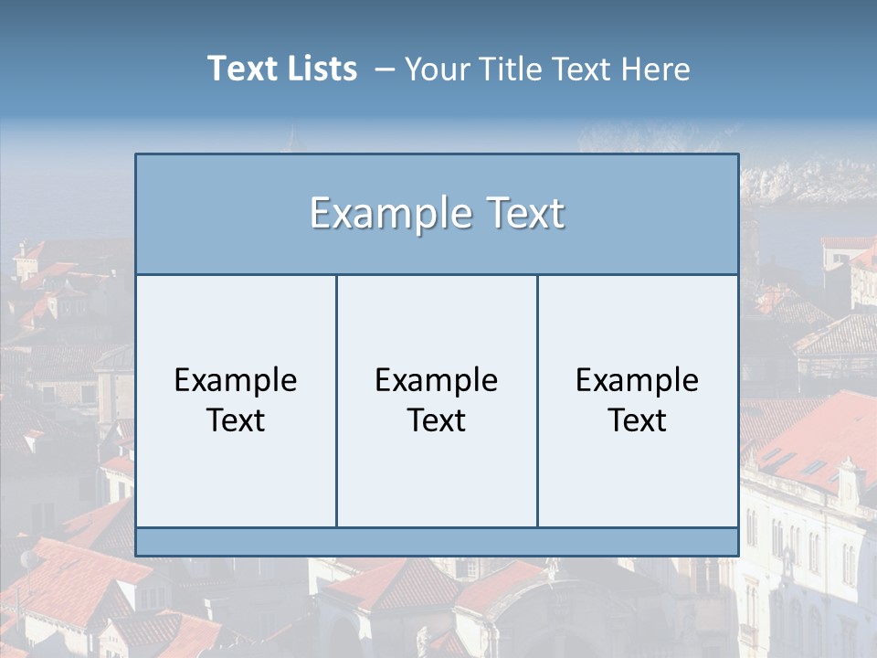 Roof Europe Dubrovnik PowerPoint Template
