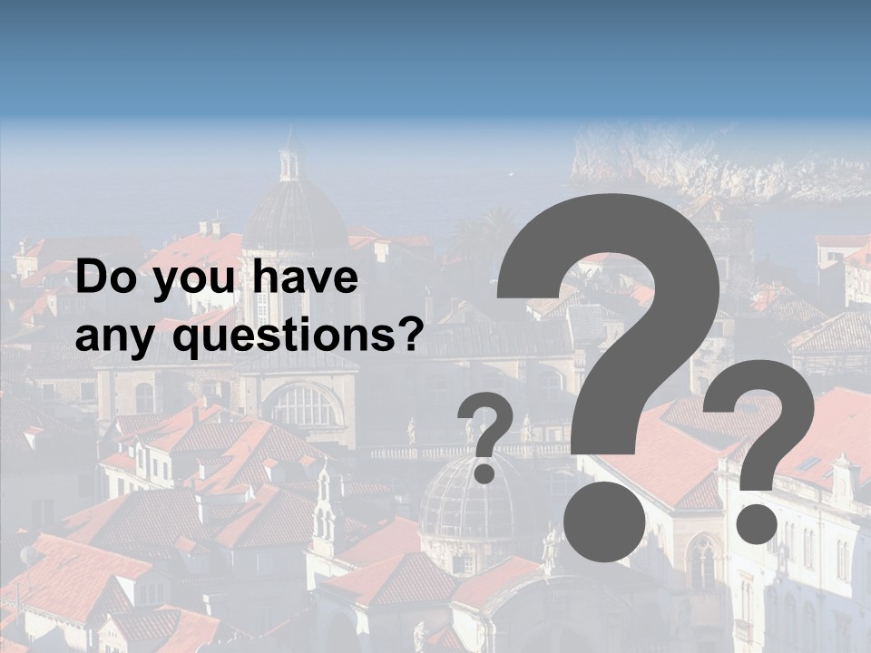 Roof Europe Dubrovnik PowerPoint Template