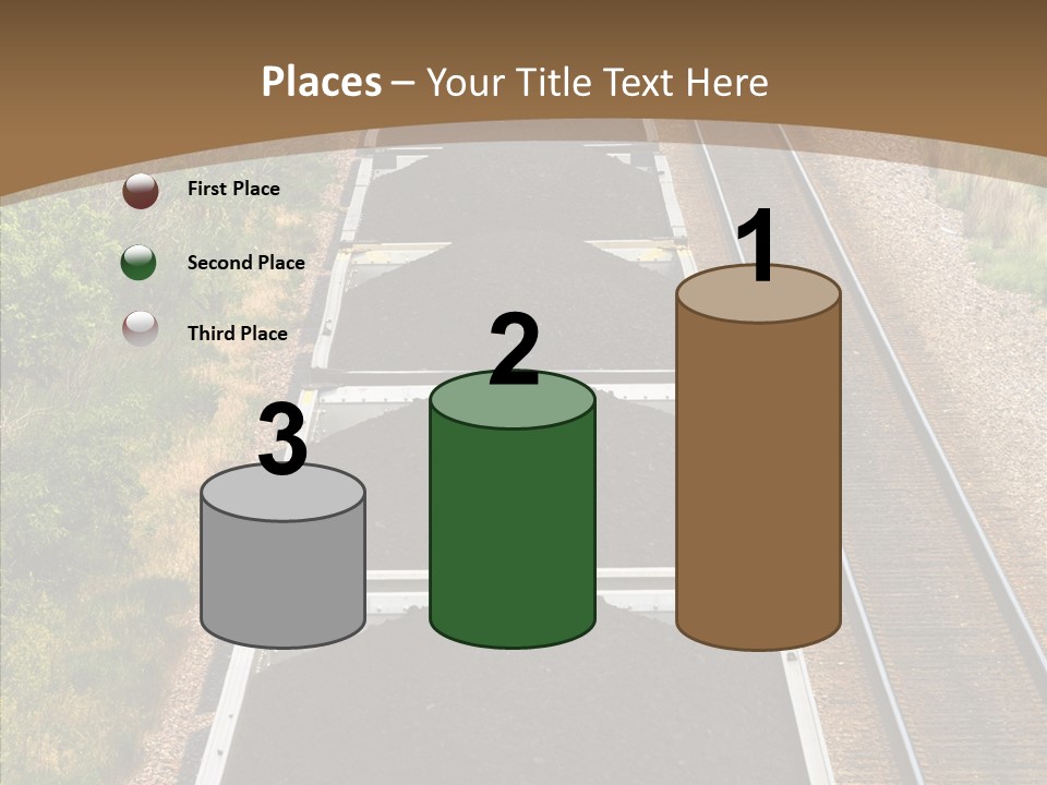 Railway Tracks Transport PowerPoint Template