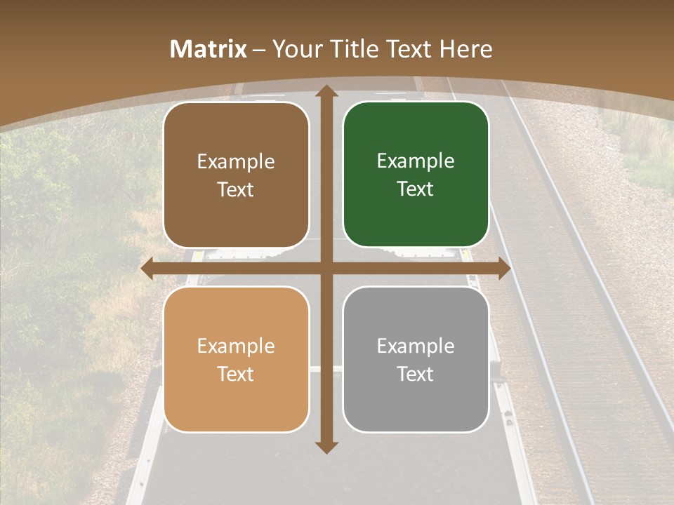 Railway Tracks Transport PowerPoint Template