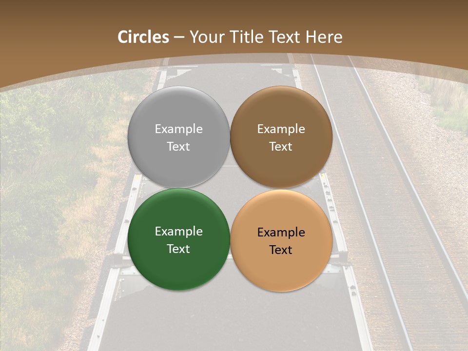 Railway Tracks Transport PowerPoint Template