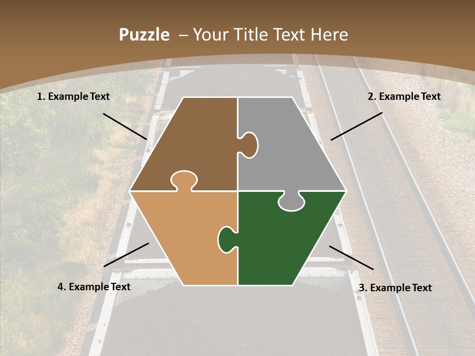 Railway Tracks Transport PowerPoint Template