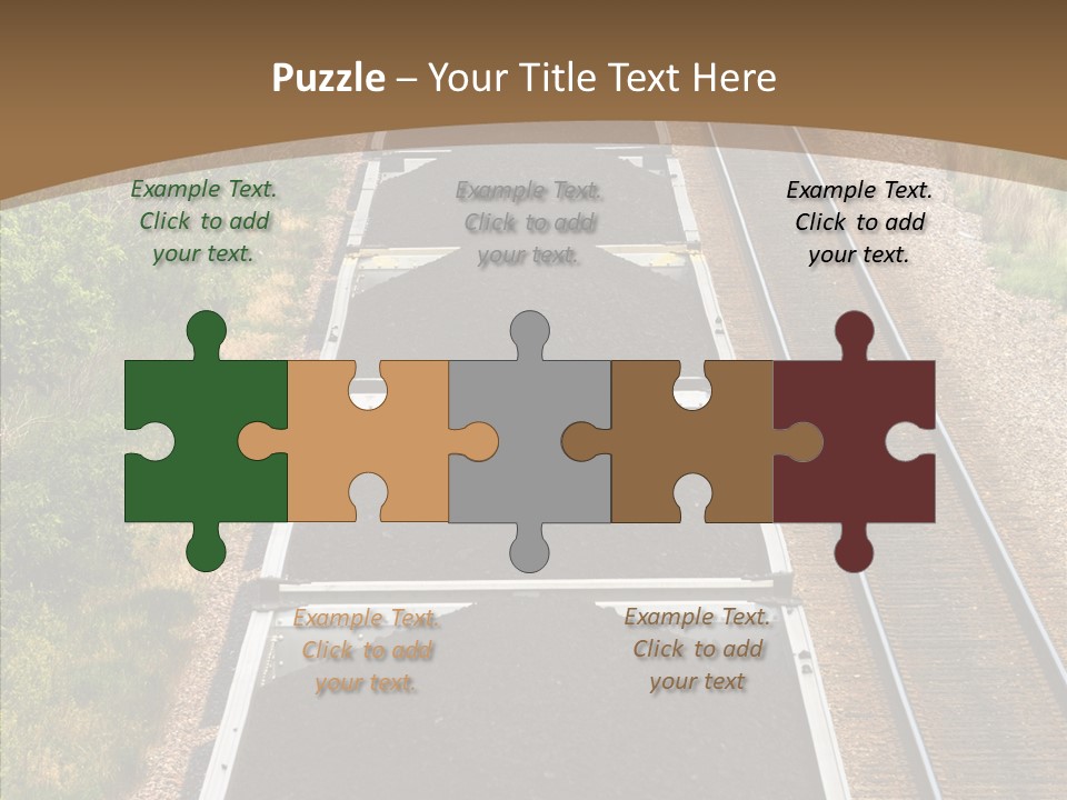 Railway Tracks Transport PowerPoint Template