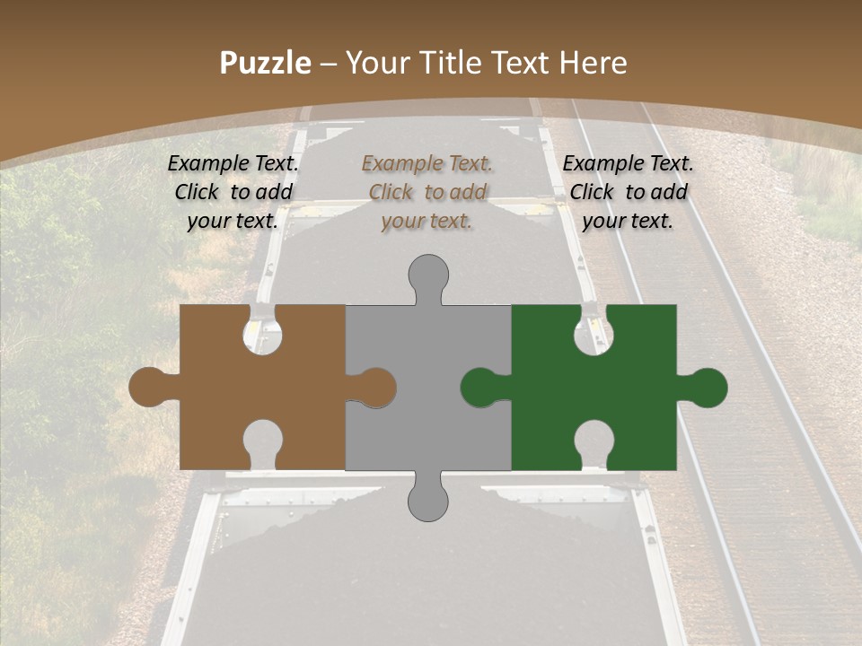 Railway Tracks Transport PowerPoint Template