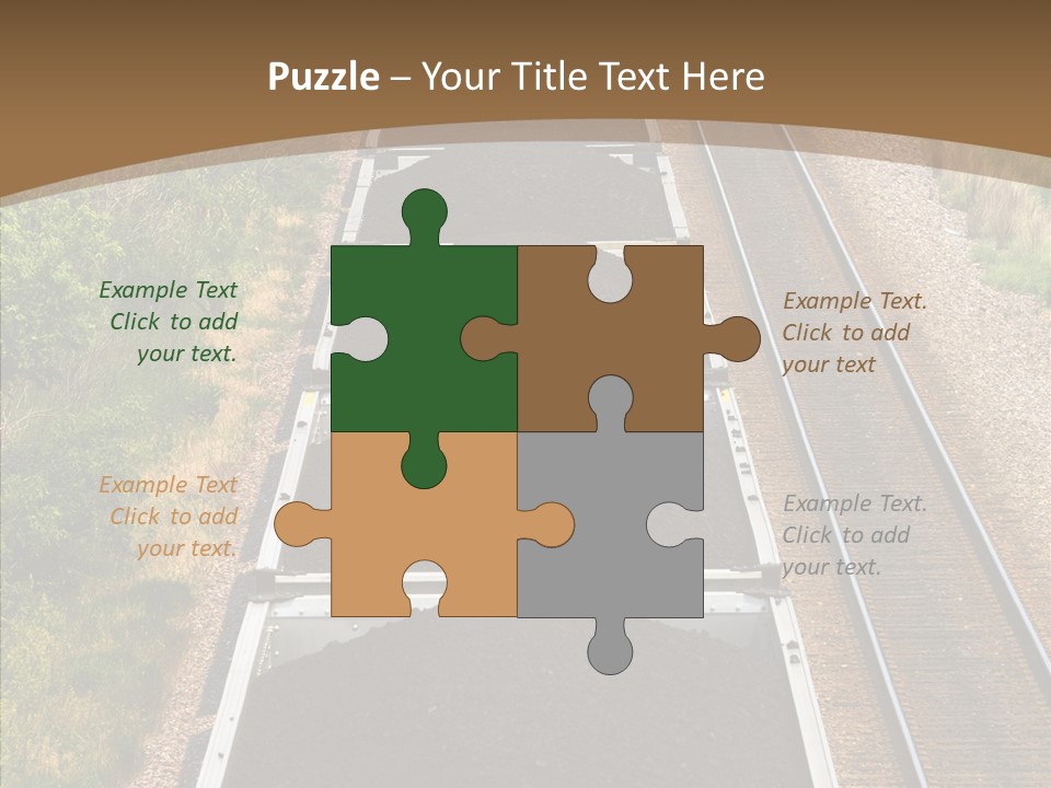 Railway Tracks Transport PowerPoint Template