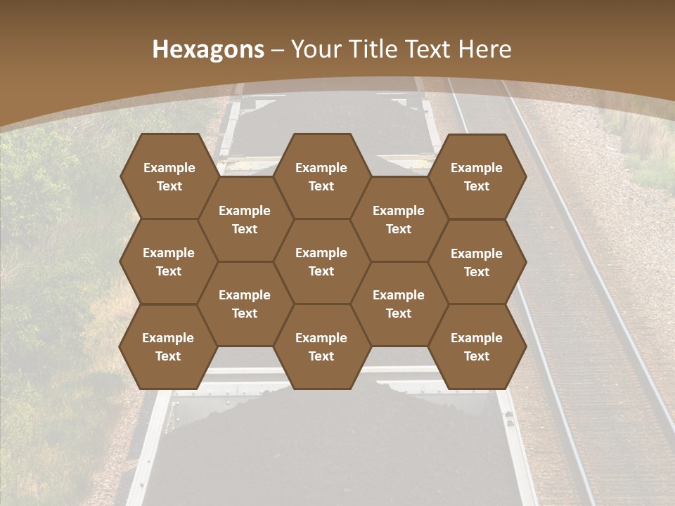 Railway Tracks Transport PowerPoint Template