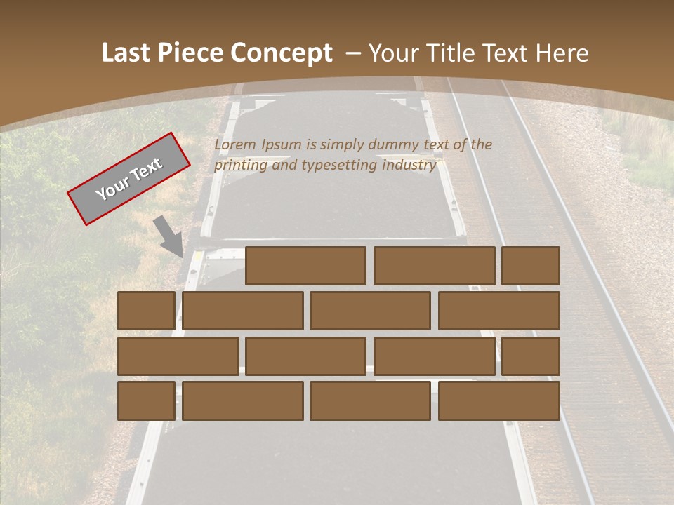 Railway Tracks Transport PowerPoint Template