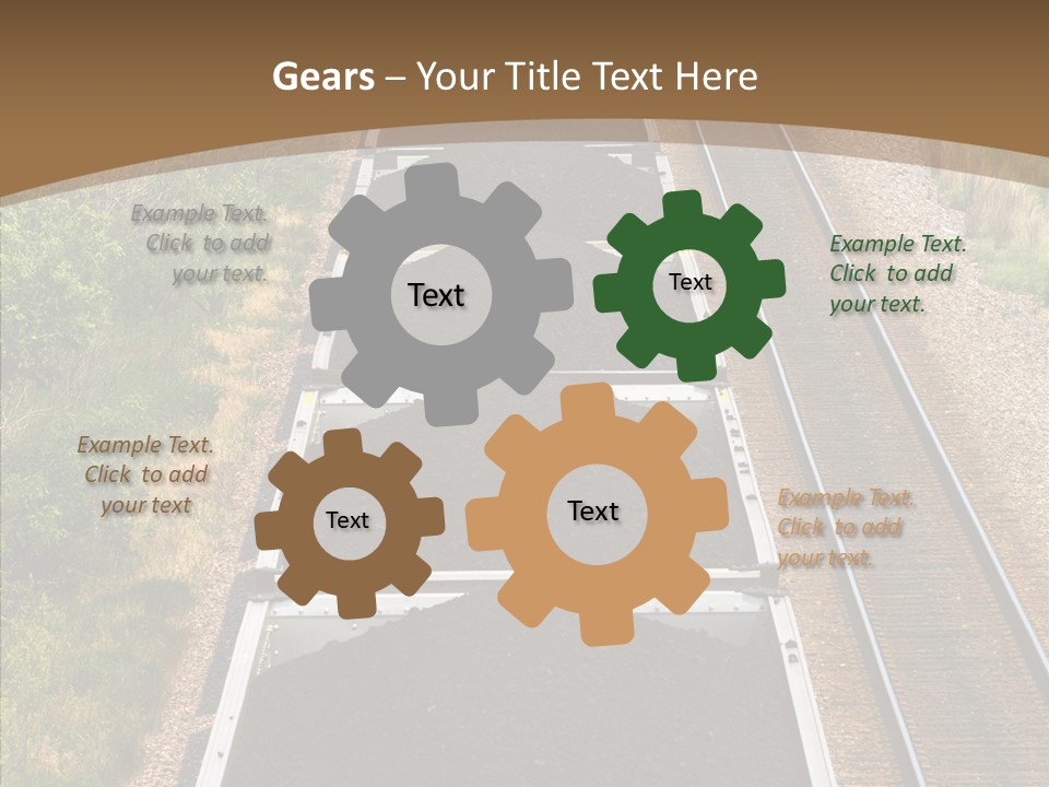 Railway Tracks Transport PowerPoint Template