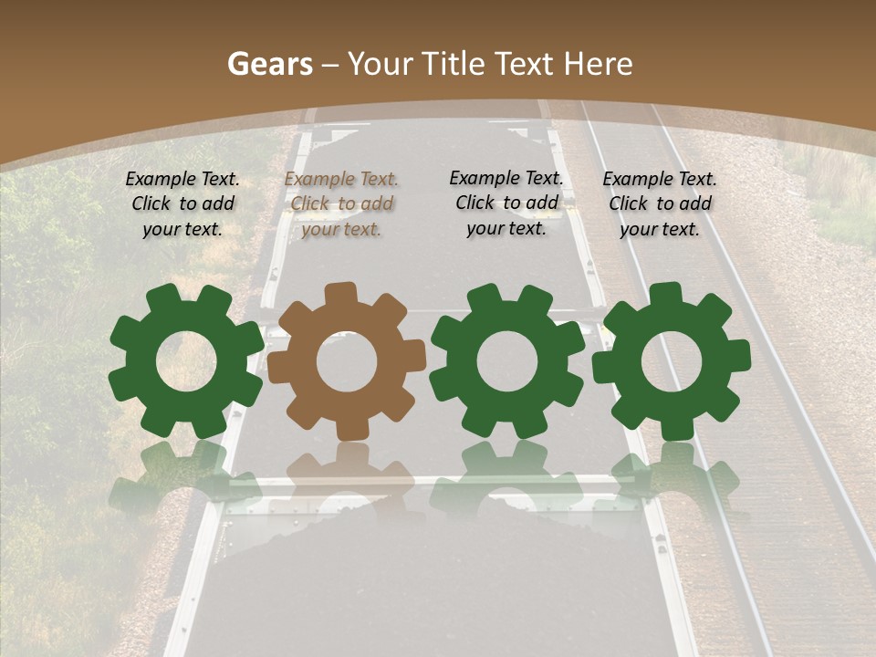 Railway Tracks Transport PowerPoint Template