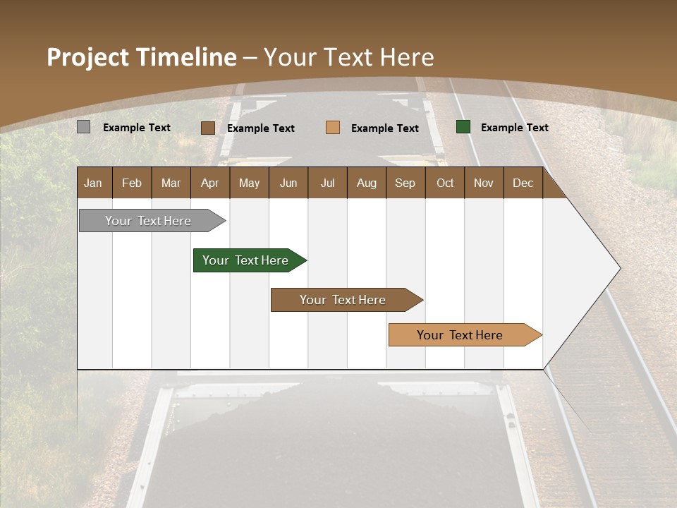 Railway Tracks Transport PowerPoint Template