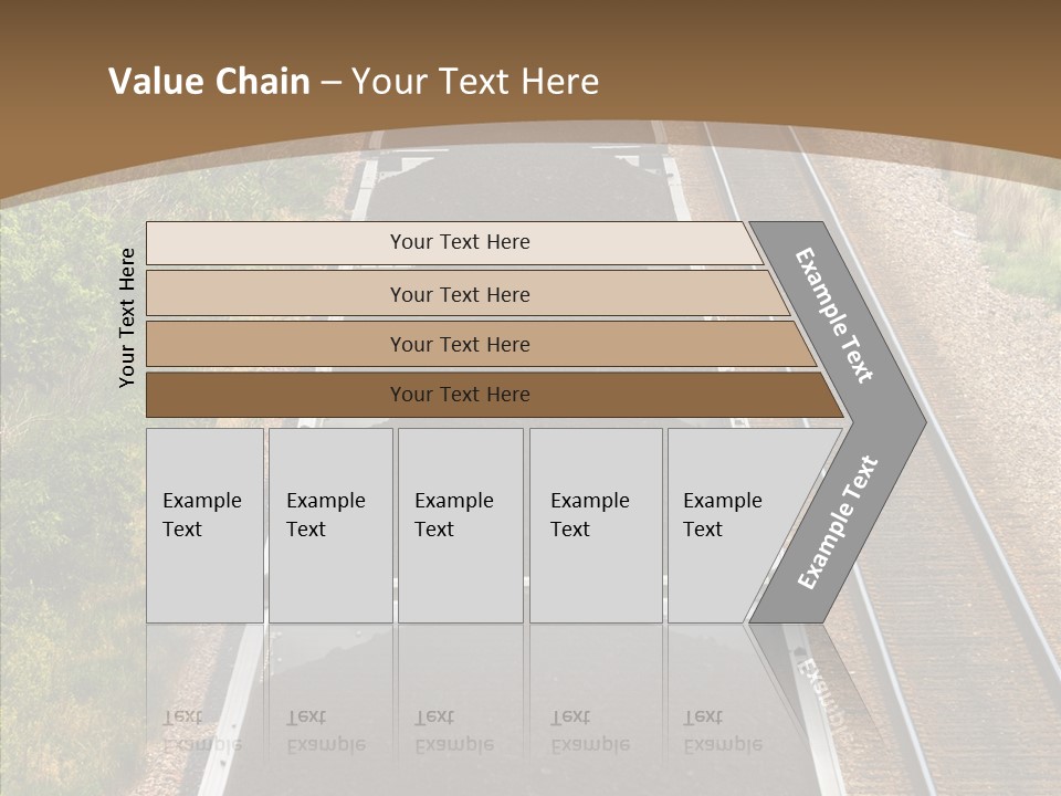 Railway Tracks Transport PowerPoint Template
