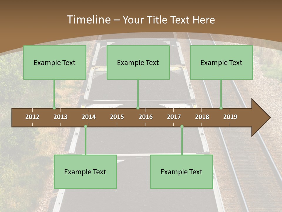 Railway Tracks Transport PowerPoint Template